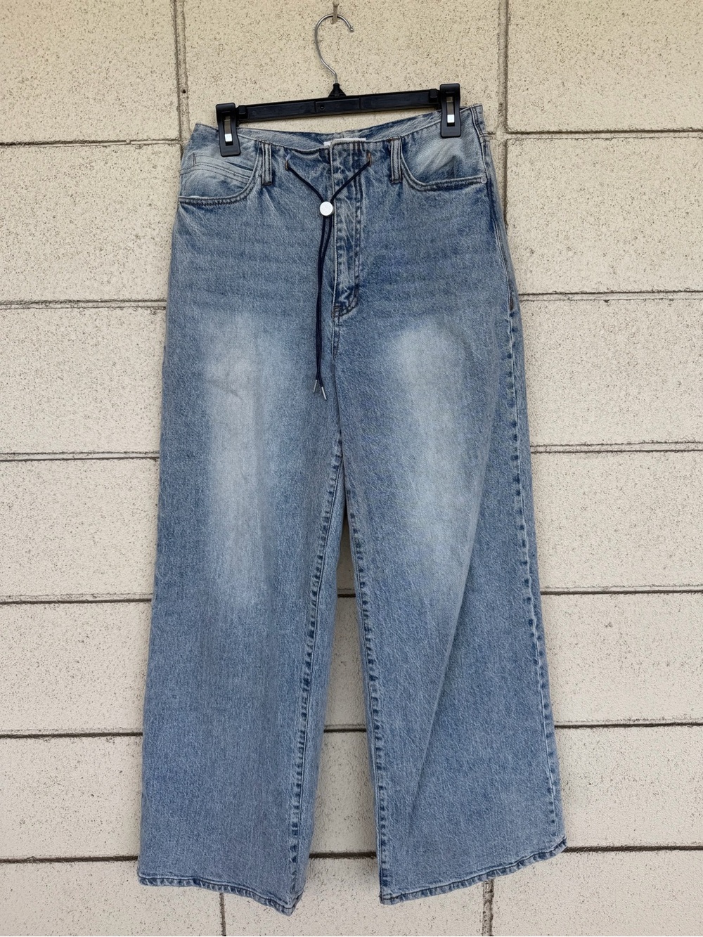 Habitual Drawstring Wide Leg Jeans
